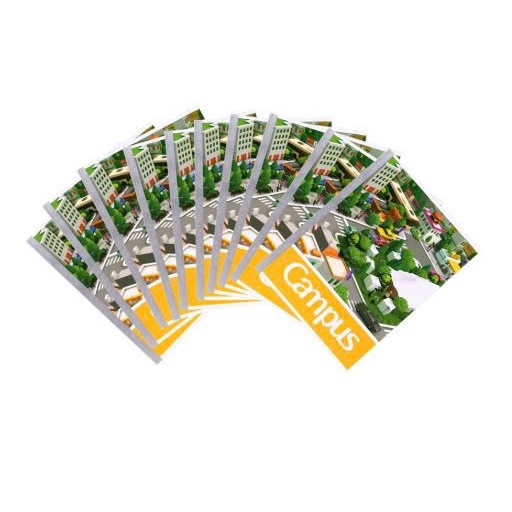 (SỈ) Lốc 10 quyển vở 4 ô li Camplus 80gsm - 96 trang