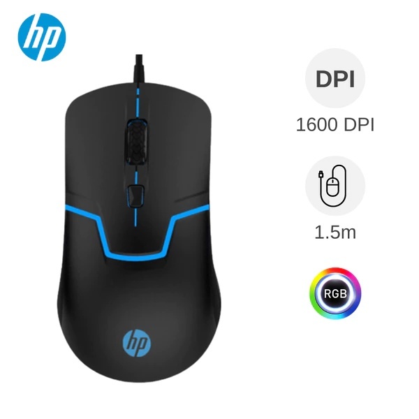 CHUỘT HP M100 CÓ DÂY VÀ ĐÈN LED- PANTHER STORE