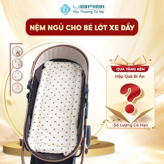 Đệm Lót Xe Đẩy Cho Bé Ubabi UB-PK014 Miếng Lót Xe Đẩy Cho Bé Đệm Ngủ 3 Lớp Bông Dày Dặn Êm Dịu