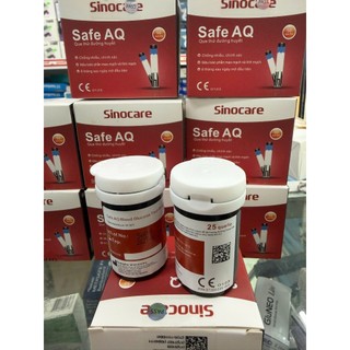 Que thử đường huyết Sinocare Safe AQ (hộp 50 que)