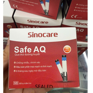 Que thử đường huyết Sinocare Safe AQ (hộp 50 que)