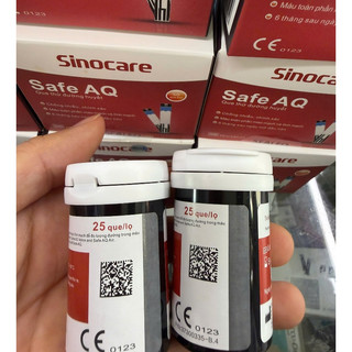 Que thử đường huyết Sinocare Safe AQ (hộp 50 que)