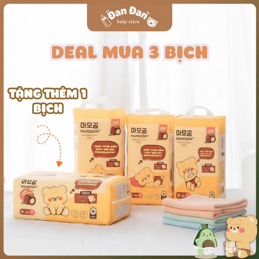 BỈM MAMOGOM - MUA 3 BỊCH TẶNG 1 BỊCH BỈM MAMOGOM PREMIUM