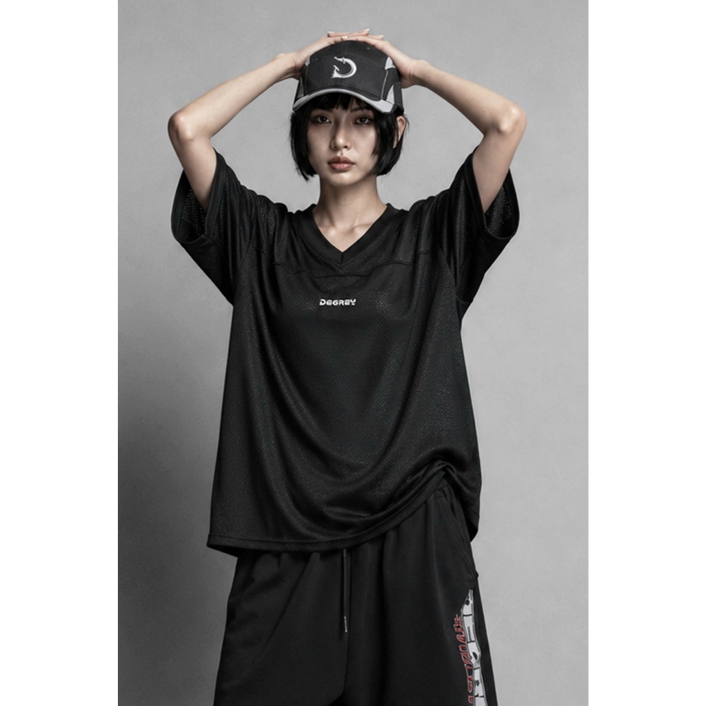 Áo thun thể thao Degrey Jersey BASIC 84 cổ tim