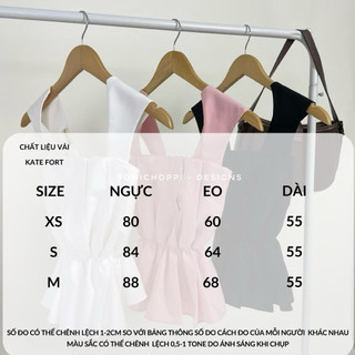 TONI CHOPPI Áo Sunny (Giảm sâu ngưng mẫu) xếp ly chiết eo