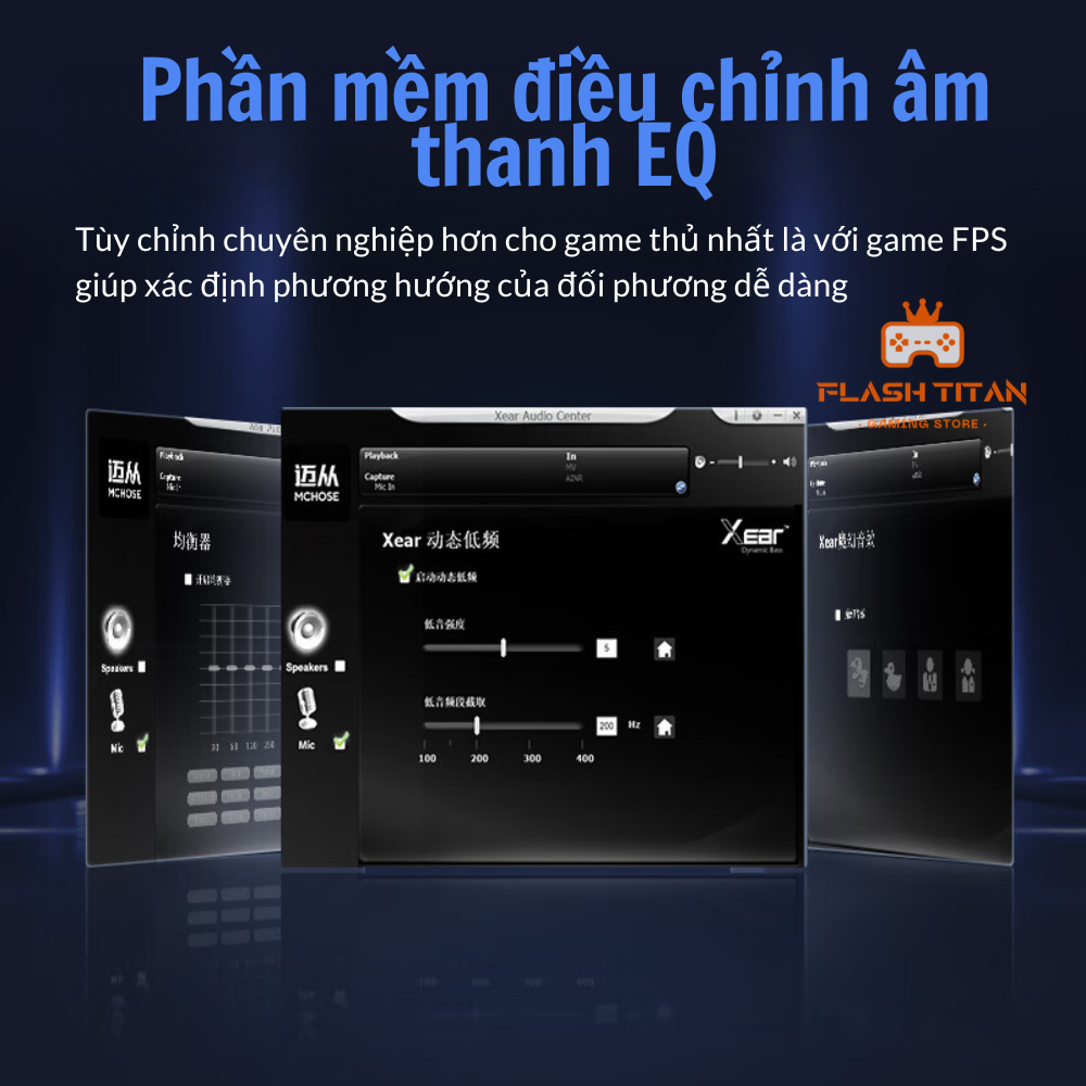 Tai nghe Gaming Mchose V9 pro - Hỗ trợ app tùy chỉnh - Có mic đàm thoại - 3 mode kết nối | BigBuy360 - bigbuy360.vn