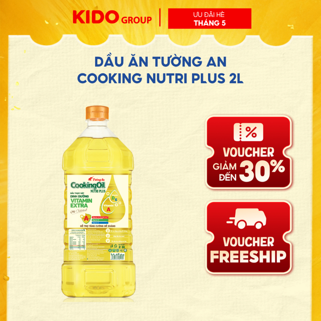 (KOL) Dầu Ăn Tường An Cooking Nutri Plus 2L