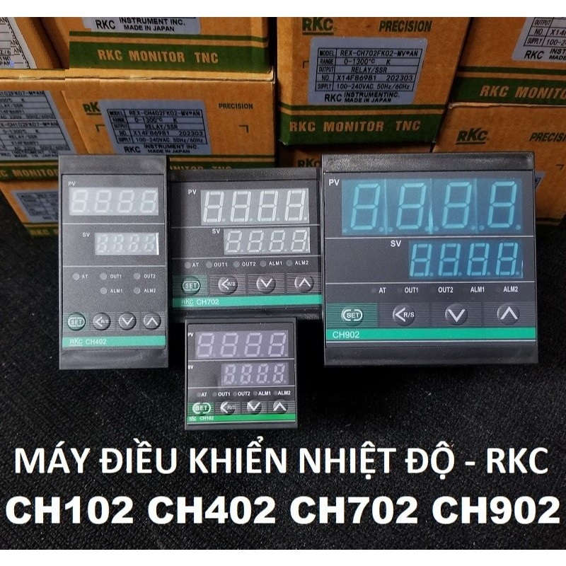 Máy điều khiển nhiệu độ, đồng hồ điều khiển nhiệt độ CH102, CH402, CH702, CH902 - RKC