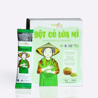 Bột cỏ lúa mì 100% nguyên chất Dalahouse (Hộp 20 gói)  Organic 100% Date mới