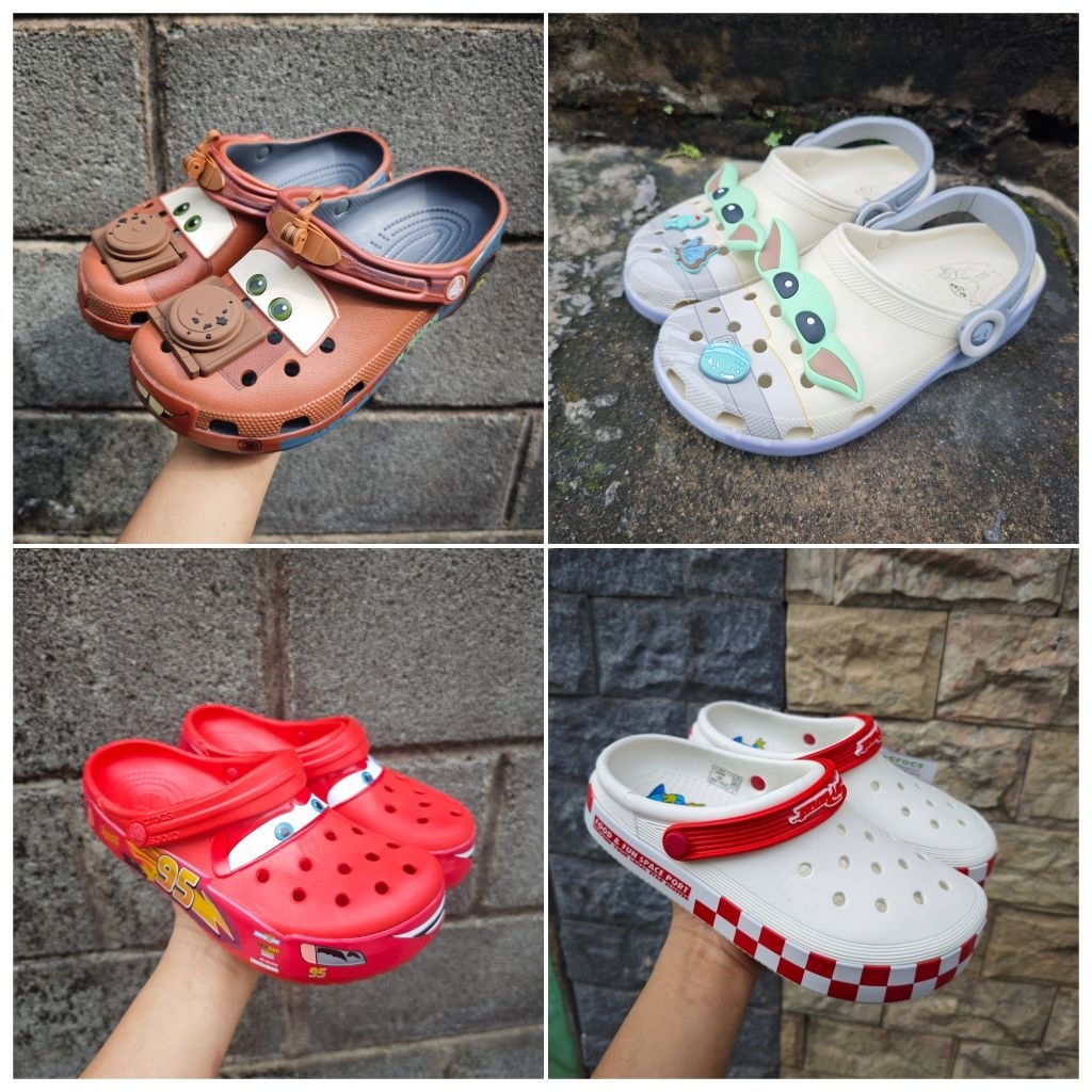 Dép sục cross Mcqueen xe hơi, sục xe hơi, ô tô thời trang