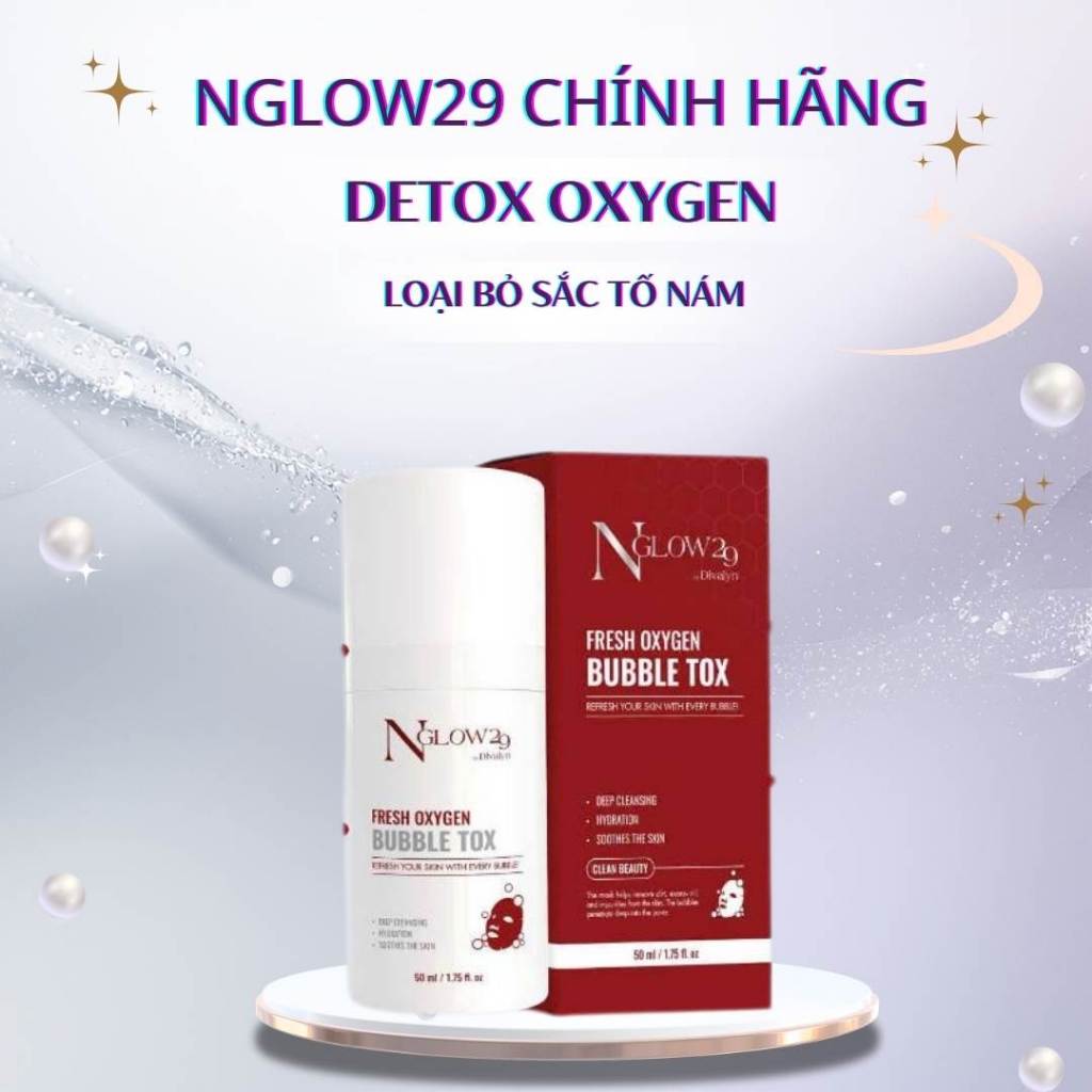DETOX OXYGEN NGLOW29 - làm sạch sâu - sáng da.