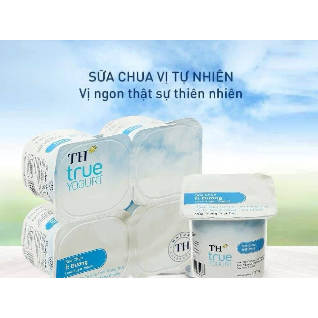 Lốc 4 hộp sữa chua TH true milk nhiều vị ( ship hoả tốc)