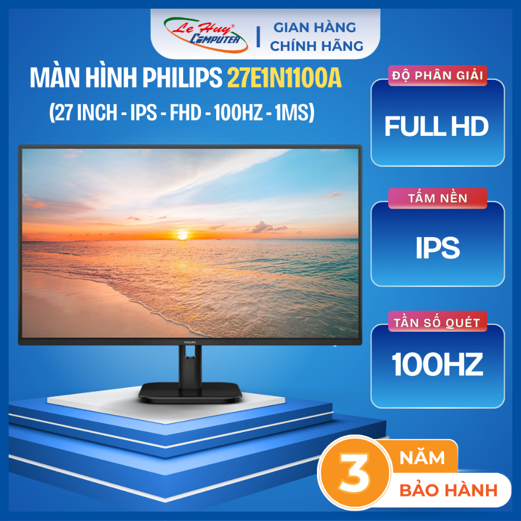 Màn Hình Philips 27E1N1100A 27 inch FHD IPS 100Hz 1ms - Hàng Chính Hãng