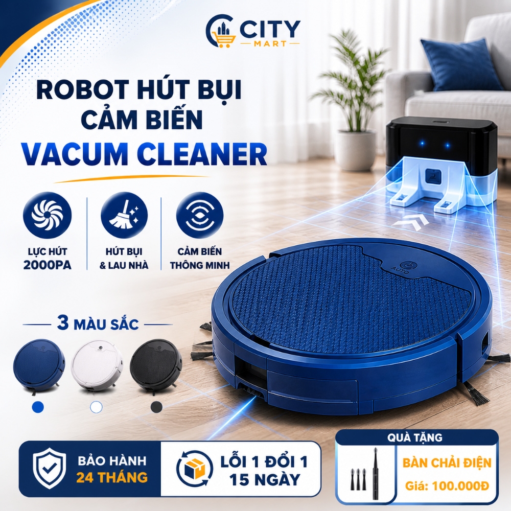 Robot Hút Bụi Lau Nhà Thông Minh BOWAI OB8s Điều Khiển Qua App Điện Thoại Lực Hút 2000pa Pin 3000mAh