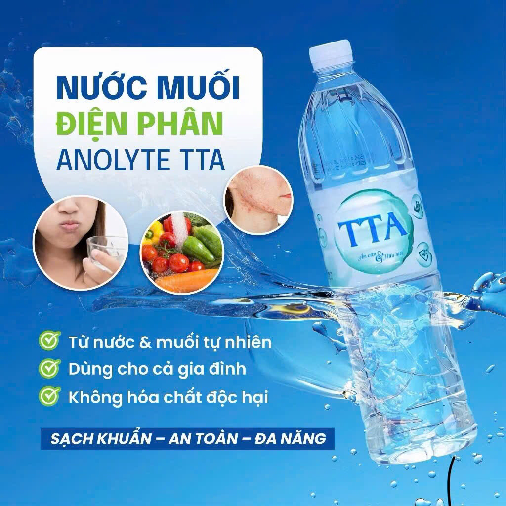 6 chai anolyte TTA - hàng chính hãng - bao kiểm định - bao chuẩn