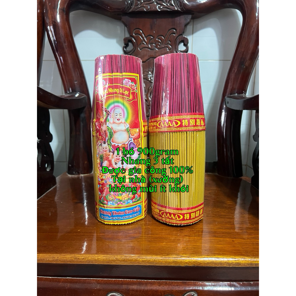 [bó 900gram] nhang thường không mùi, ít khói không đậu tàn