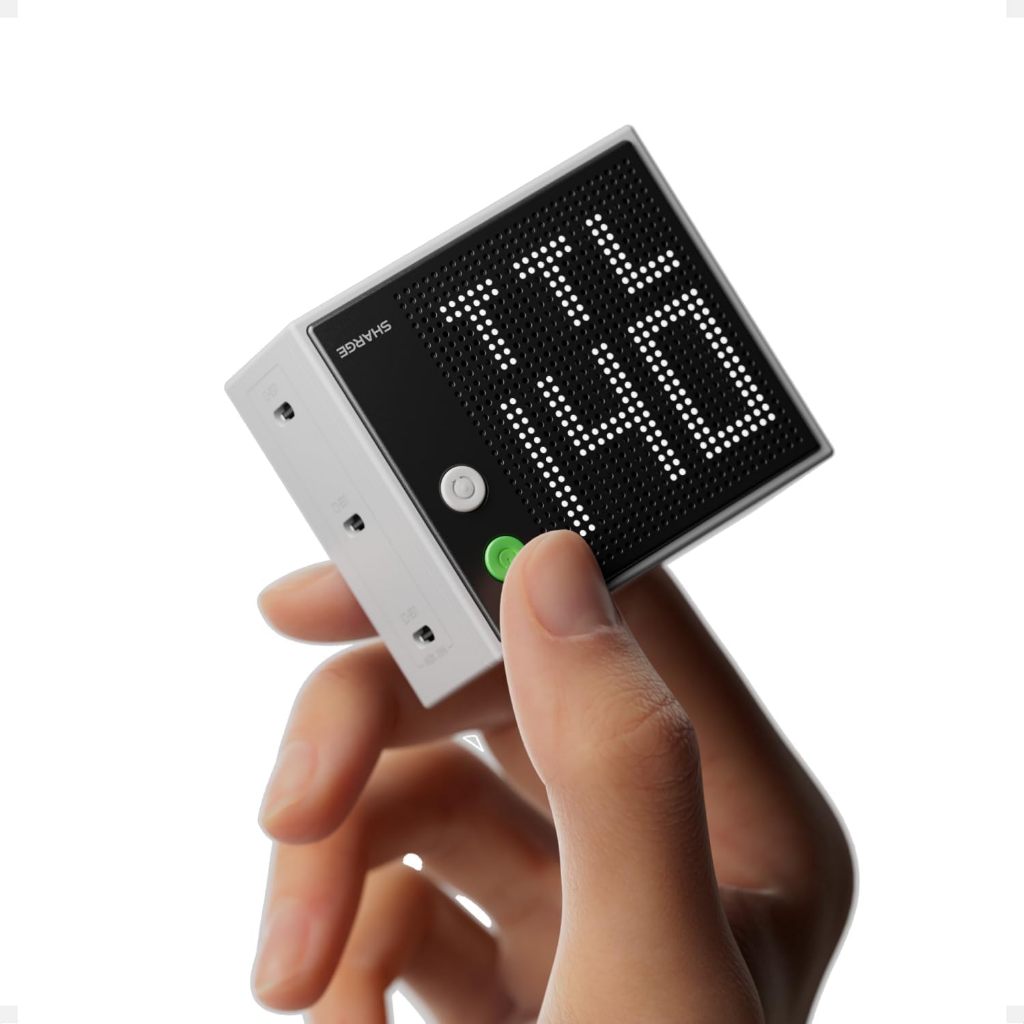 Cục Sạc Nhanh Sharge Pixel 140W - 3 Cổng Tpe C - Màn Hình Ma Trận Pixel - PD 3.1 - PPS 5A - UFCS