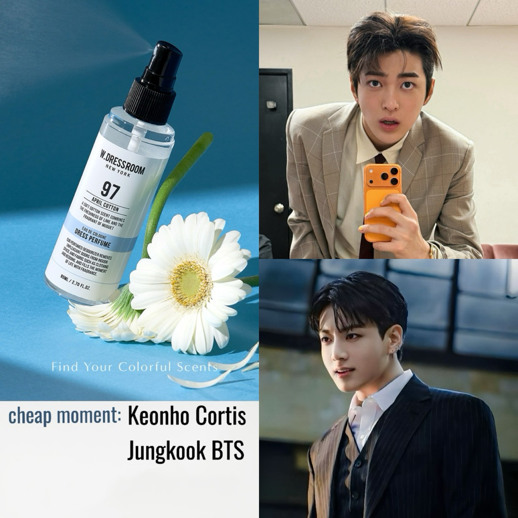 Xịt vải W.Dressroom cheap moment Keonho Cortis & Jungkook BTS - No.97 April Cotton