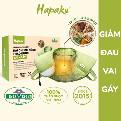 Đai Chườm Thảo Dược Giảm Đau Vai Gáy, Thoái Hóa Đốt Sống Cổ, Thư Giãn Ngủ Ngon, Máy Massage Cổ Vai Gáy