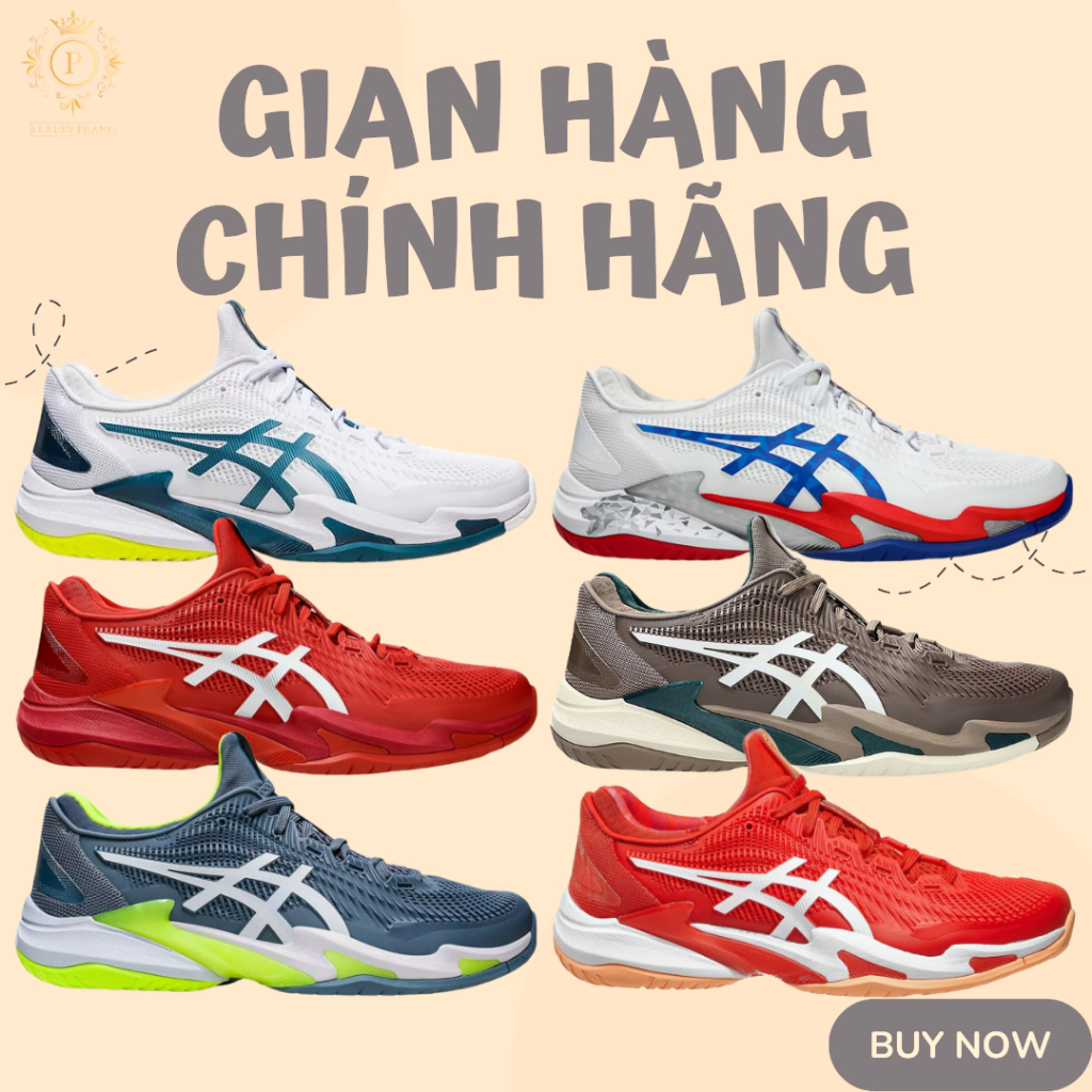 [𝙎𝘼𝙇𝙀 Chính Hãng] Giày Sneaker Tennis Pickleball Asics Court FF 3 Novak Full Màu AUTHENTIC