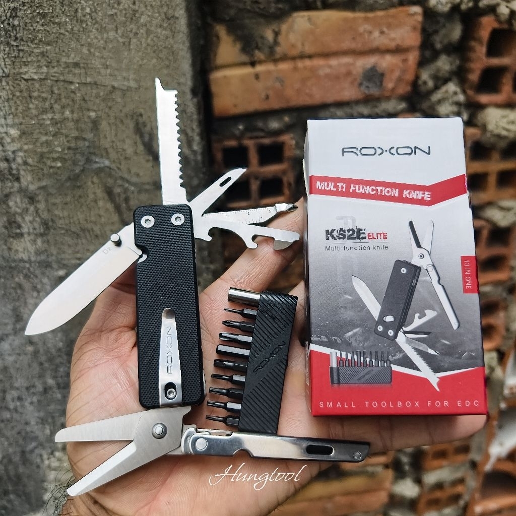 Dụng cụ đa năng Roxon KS2 Elite - Lưỡi thép D2 Carbon