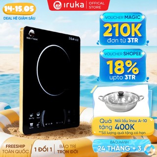 Bếp từ iruka i-78, bếp đơn, 6 chế độ nấu, công suất 2000w - hàng chính hãng