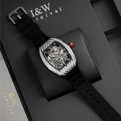 Đồng hồ đeo tay nam I&W Carnival 768G-S1 Kính chống xước,Chống nước ,Bảo hành chính hãng,Máy cơ(Automatic),mặt hình ngựa