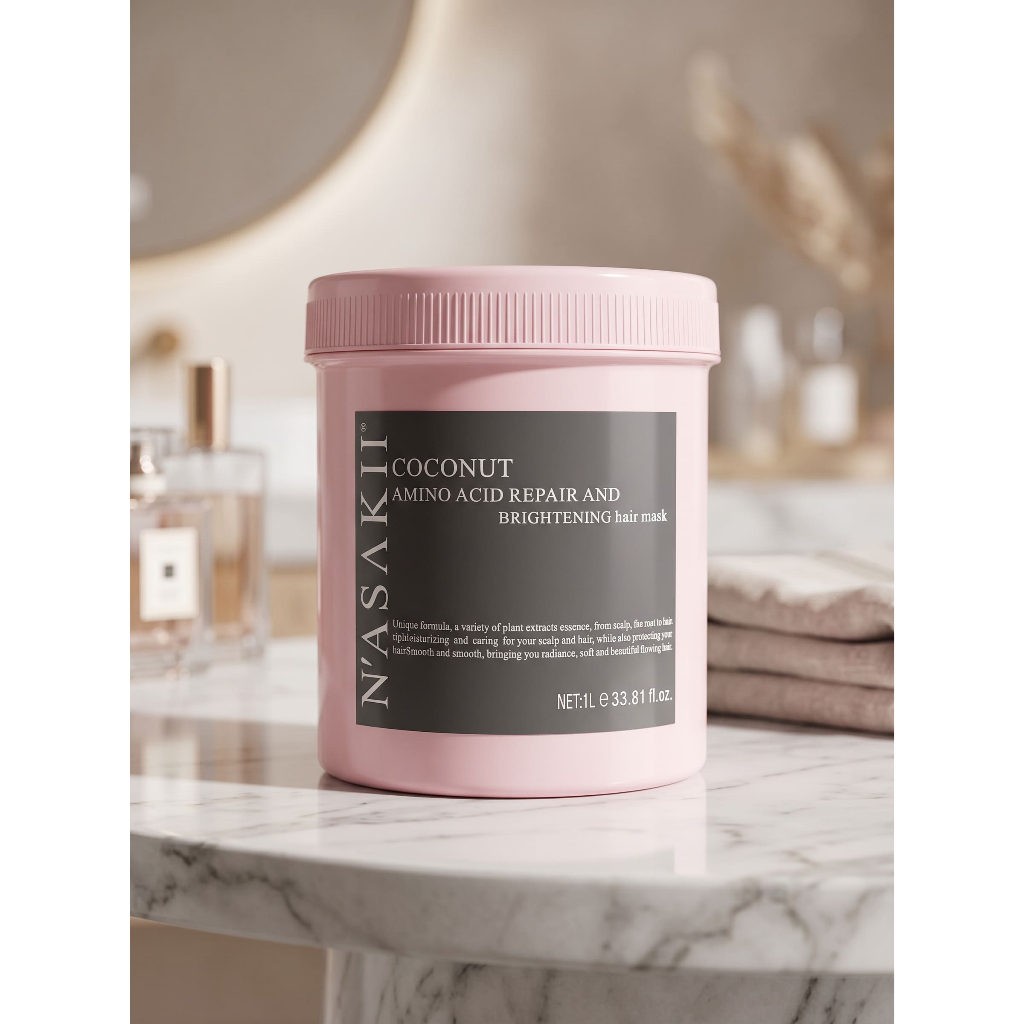 NASAKII Coconut Amino Acid Repair & Brightening Hair Mask – Kem hấp dưỡng tóc phục hồi chuyên sâu
