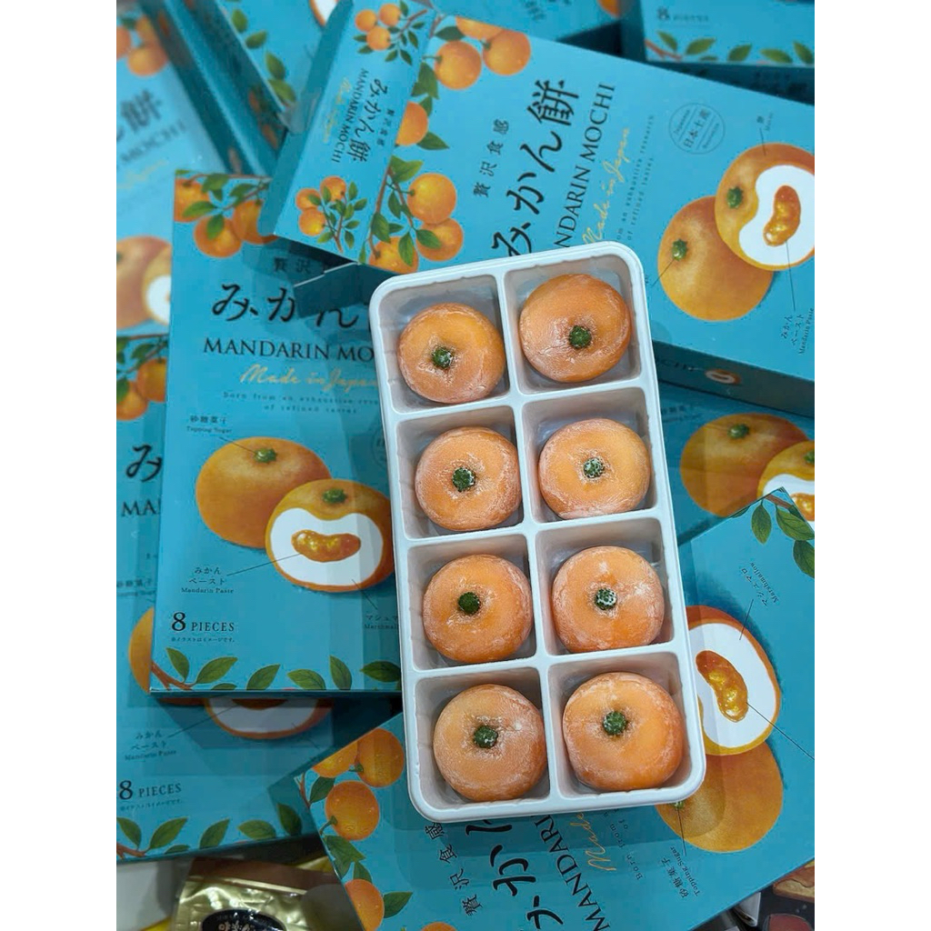 みかん餅 Mikan Mochi - BÁNH MOCHI VỊ QUÝT NHẬT BẢN