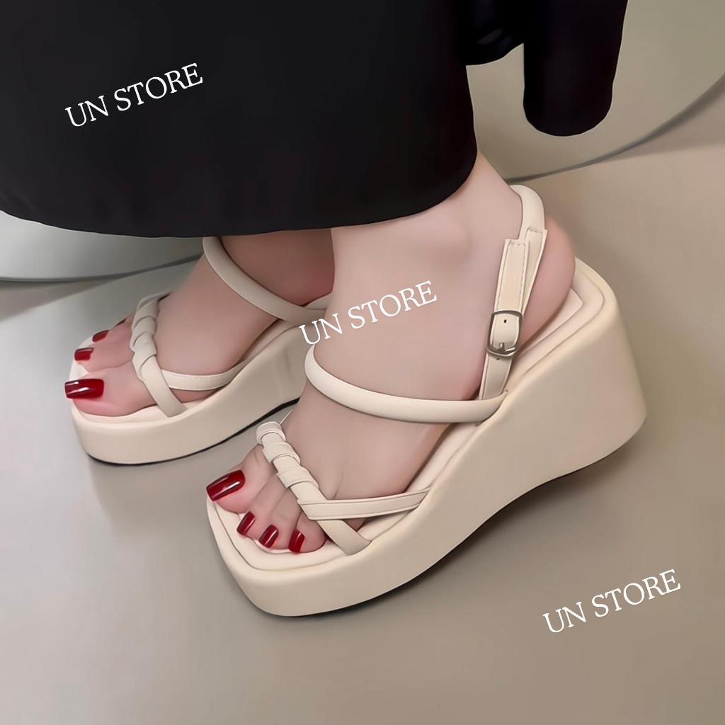 Dép sandal đế xuồng có quai hậu thời trang cá tính đi biển Un Store USTM040