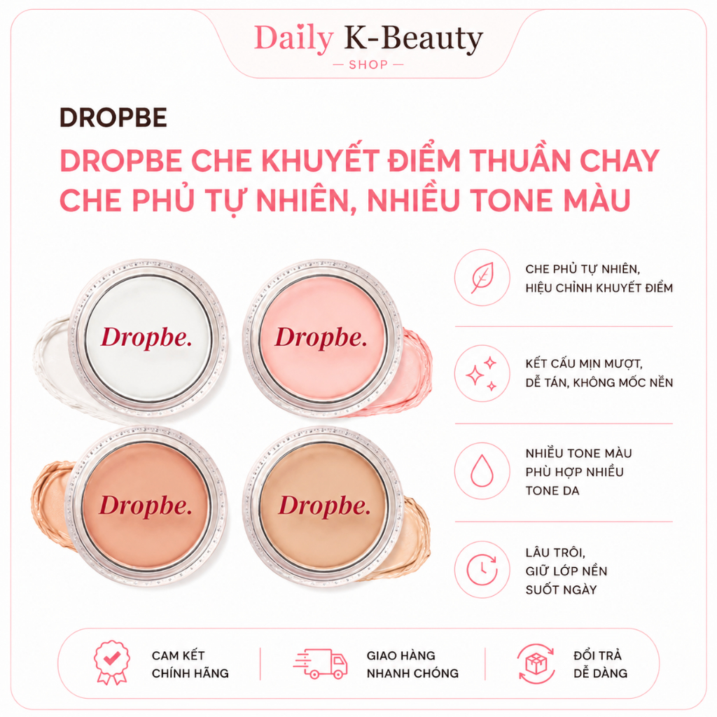 (DROP BE )Kem che khuyết điểm  Dropbe Colors dạng hũ