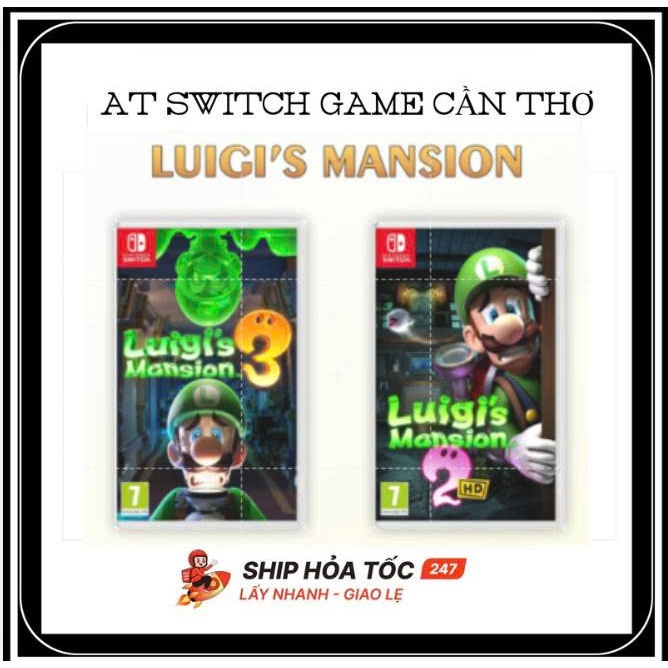 Băng Game Mario Luigi's Mansion 3 và 2 HD cho Nintendo Switch