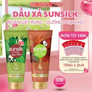 Dầu Xả Sunsilk Thiên Nhiên Ngăn Gãy Rụng và Dưỡng Phục Hồi Tóc 330ml