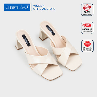 Guốc Nữ Gót Trụ CHRISTINA-Q GUN130I