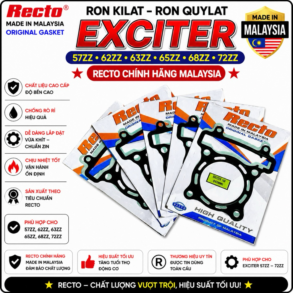 Ron Kilat,Ron Quylat Exciter 57zz,62zz,63zz,65zz,68zz,72zz - Phụ Tùng Chính Hãng Recto Malaysia .