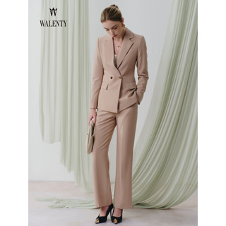 [Walenty] Quần dài nữ ống đứng form chuẩn tôn dáng, vải cotton cao cấp ít nhăn dễ phối đồ