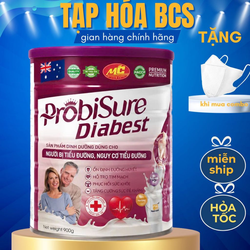 Sữa Bột OBISURE GOLD DIABEST - Sữa Dinh Dưỡng Cho Người Tiểu Đường, Hỗ Trợ Ổn Định Đường Huyết (900g