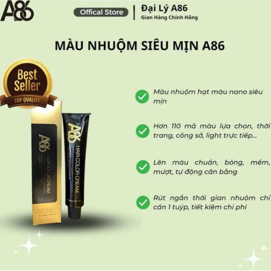 màu nhuộm tóc đa dạng A86 ....