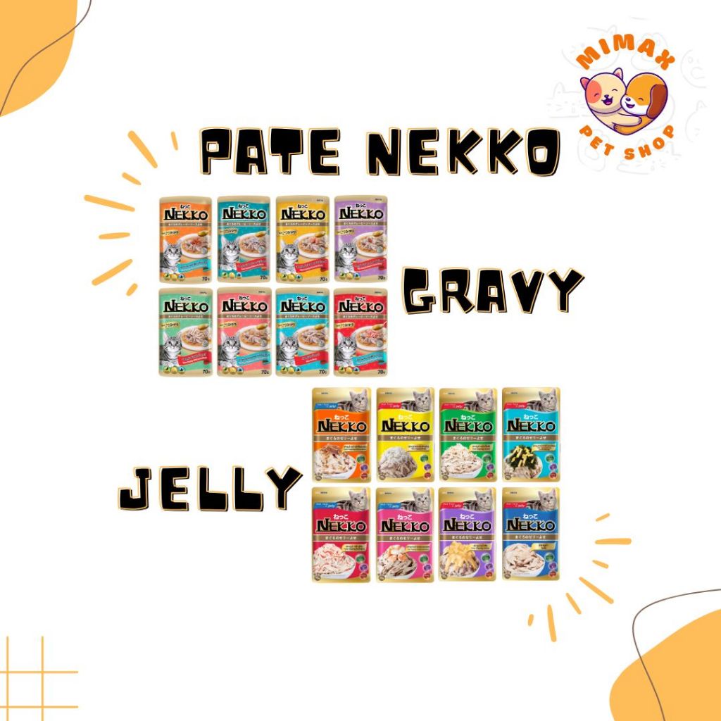 [COMBO] 12/24 Gói Pate NEKKO 70g Cho Mèo Lớn - Pate Mèo Nekko Thái Lan