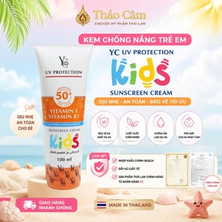 Kem Chống Nắng Trẻ Em Thái Lan YC UV50+ 100ml – Bảo Vệ Da Nhạy Cảm, Dưỡng Ẩm, Chống Tia UV