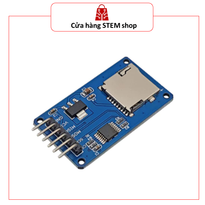 Module Micro SD Card Mạch Đọc Ghi Thẻ Nhớ SPI - Module Giao Tiếp Thẻ Nhớ MP3 Cho Arduino, ESP32, STM