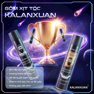 Combo 5 Chai Gôm Xịt Tóc KALANXUAN 420ML – Giữ Nếp Siêu Cứng, Nhanh Khô, Không Bết Tóc, Tạo Kiểu Nam Nữ