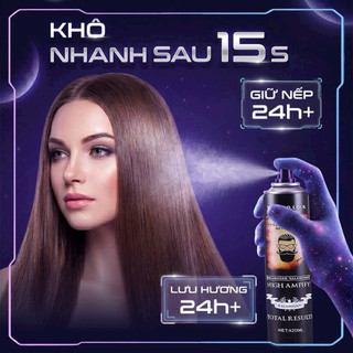 Combo 5 Chai Gôm Xịt Tóc KALANXUAN 420ML – Giữ Nếp Siêu Cứng, Nhanh Khô, Không Bết Tóc, Tạo Kiểu Nam Nữ