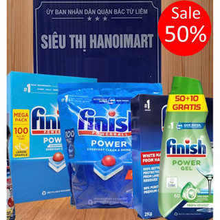 [Rẻ Vô Địch] Viên rửa bát Finish Quantum 64V dùng thử, 100 viên finish all in 1 max