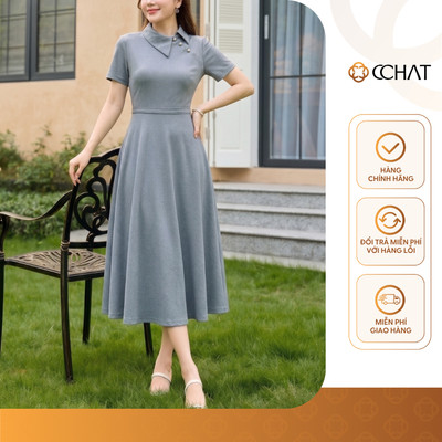 Set Đồ Nữ 𝐂𝐂𝐇𝐀𝐓 Dáng Suông Segue Cổ Đức Lệch Chất Liệu Mềm Mại Co Giãn 16BNC8025XT