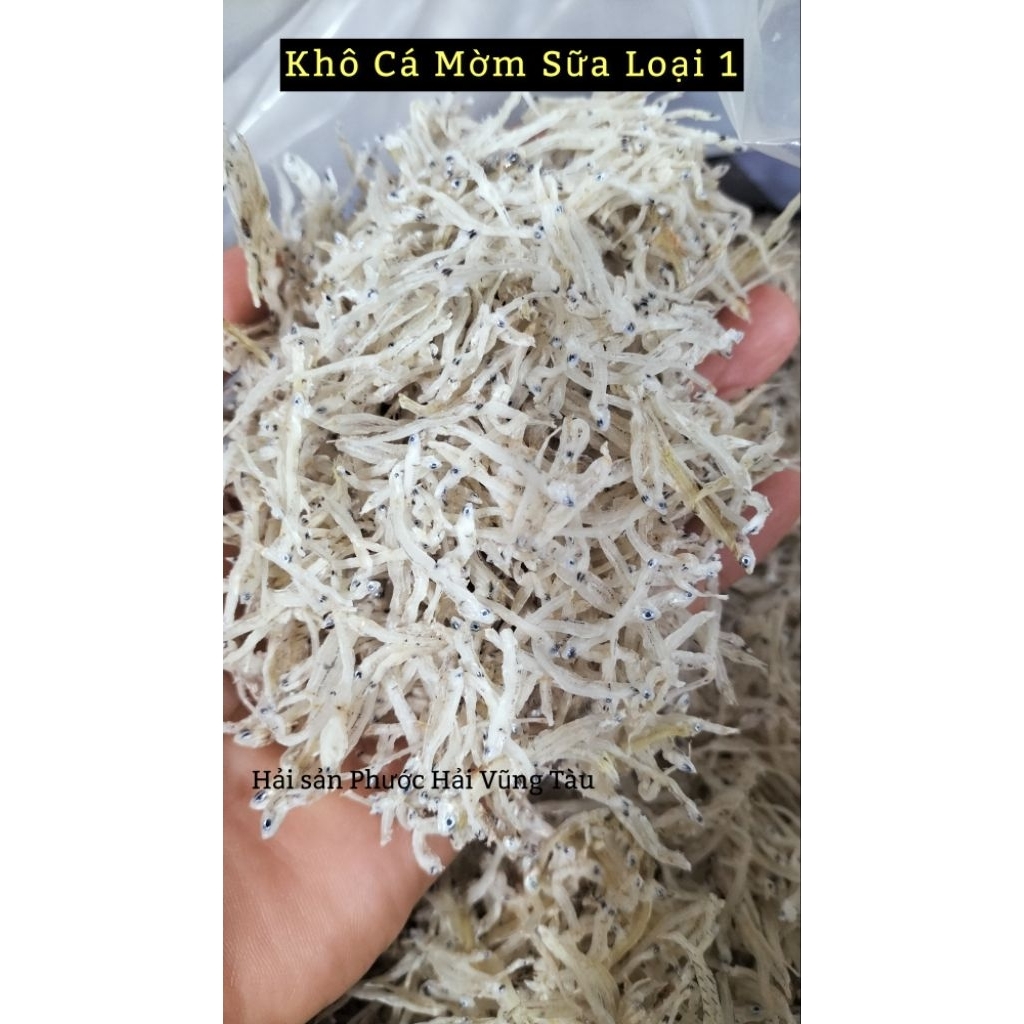 Khô Cá Cơm Mờm Sữa Loại 1 Vũng Tàu,Không Cát Sạn.