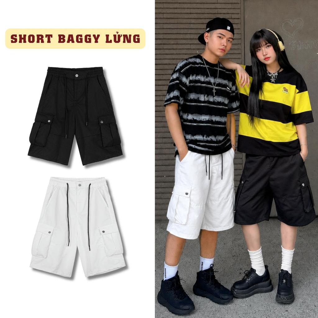 Baggy Kaki Short SAIGONESE Quần Đùi Lửng  Form Rộng Unisex Nam Nữ - QS01SG
