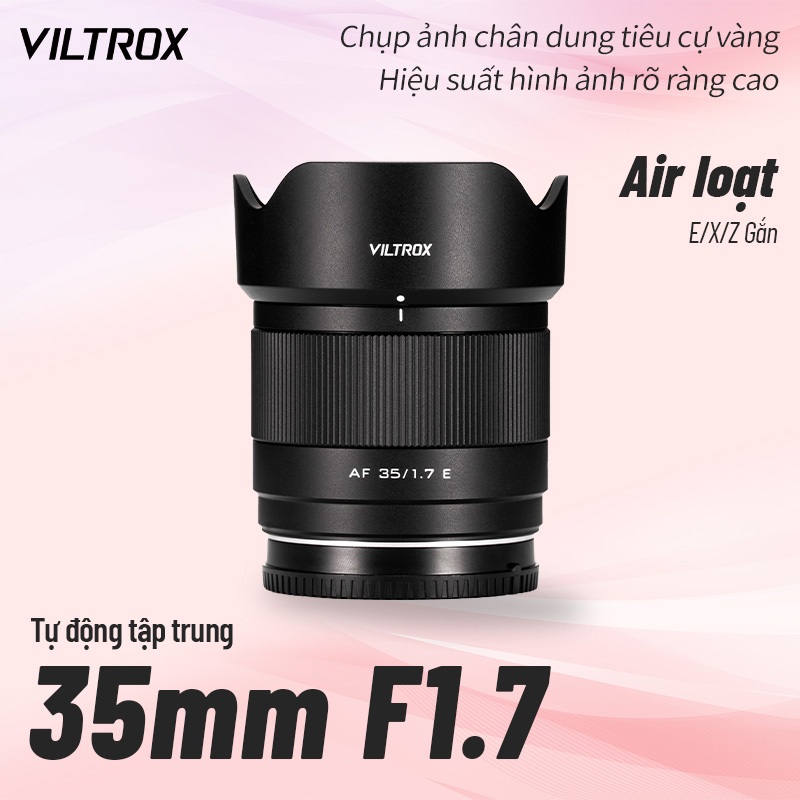 Viltrox 35mm F1.7 Air APS-C AF Ống kính máy ảnh lấy nét tự động khẩu độ lớn Chân dung cho Sony E Mou