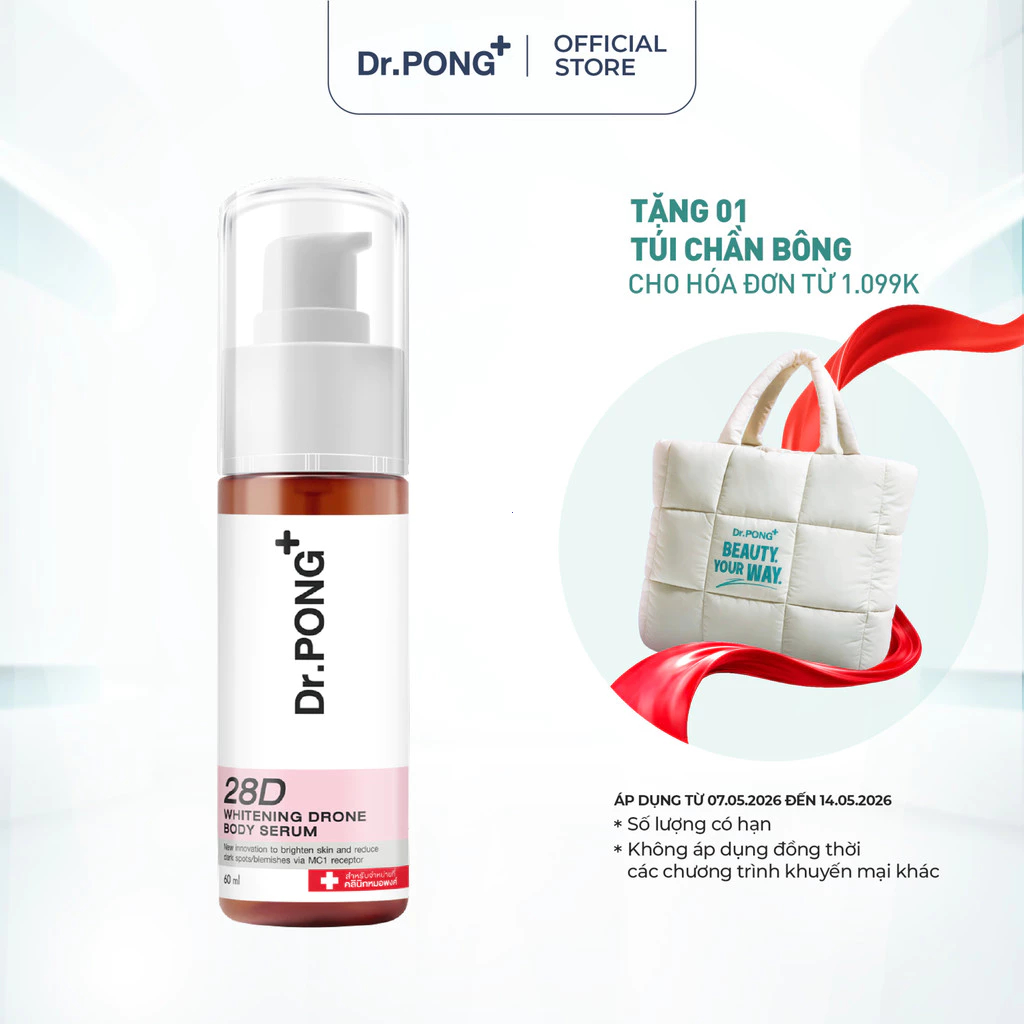 Serum dưỡng trắng toàn thân Dr.PONG Whitening Drone Body 60ml