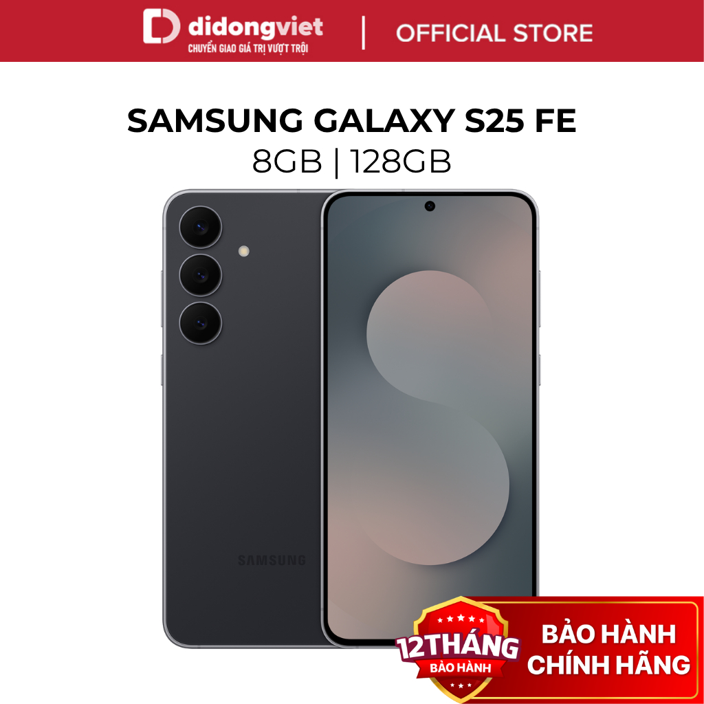 Điện thoại Samsung Galaxy S25 FE 5G 8GB | 128GB - 6.7", Exynos 2400 10 nhân - Hàng Chính Hãng